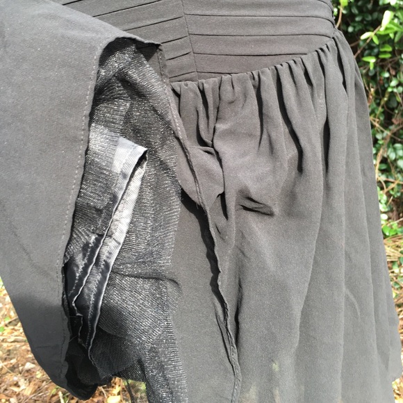 Zara Dresses Nwot Zara Black Shutter Strapless Pleat Dress S Poshmark