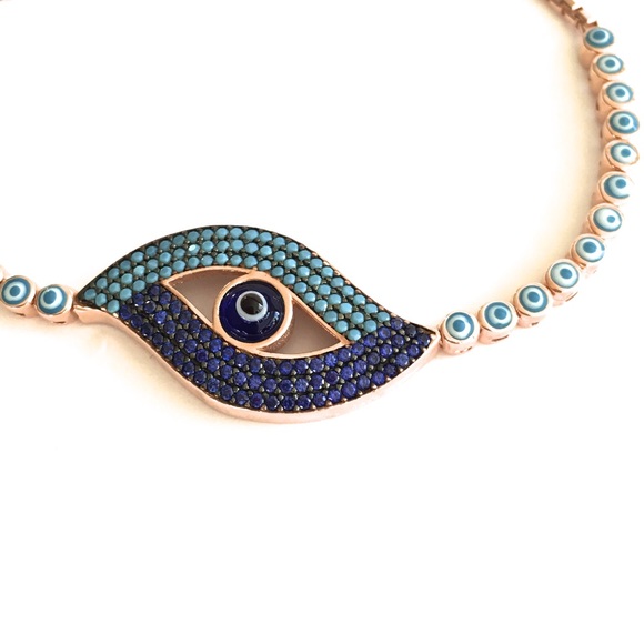 Evil Eye Blue Ajustable Bracelet