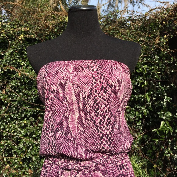 NWT Melina iris high-low python print dress SMALL - Picture 3 of 4