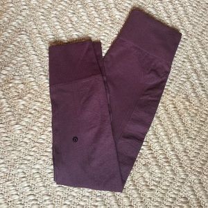 Lululemon Ebb to Street pant. Plum. Size 6