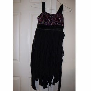 Black and Sequin Party Dress