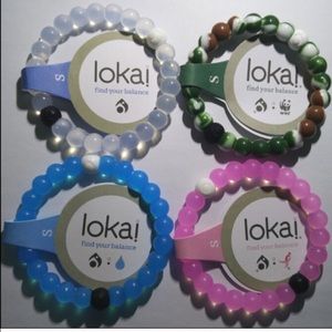 Bundle clear and pink and blue