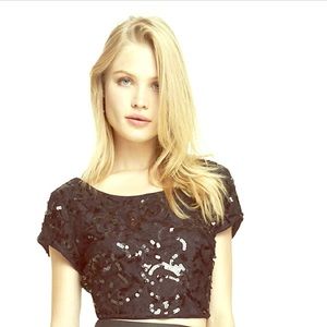 Express Two Piece Sequin Outfit - top