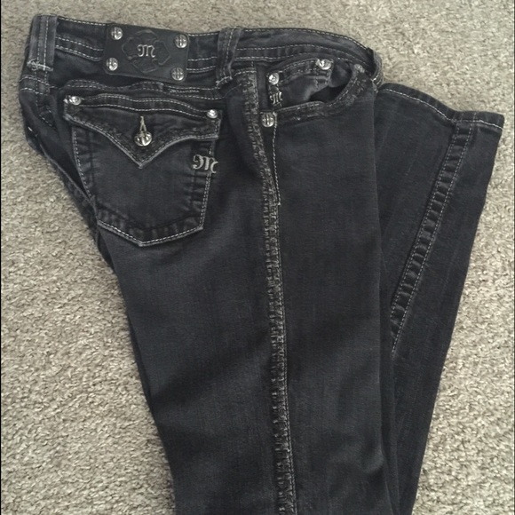 Miss Me black straight leg size 28 waiste