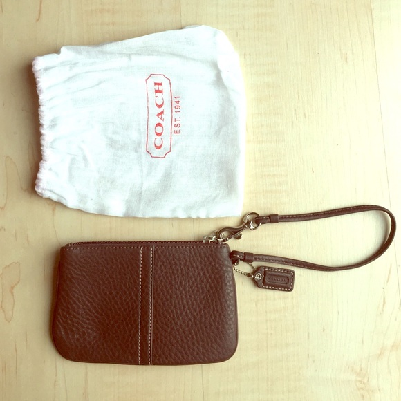 Brown Coach Wristlet