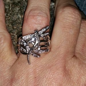 NWOT Double dragonfly ring