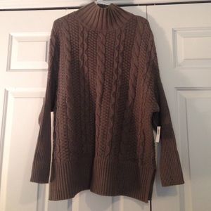Old Navy Light Brown Cowl Neck Sweater