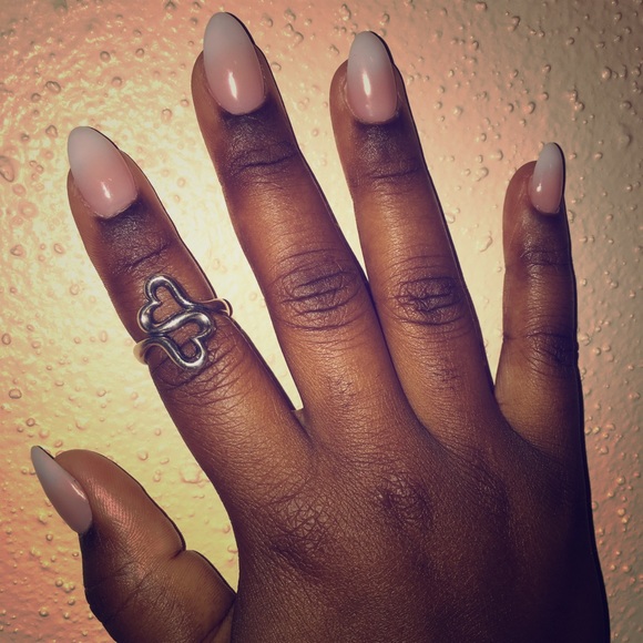 James Avery double hearted ring