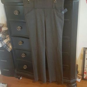 Gray and black zig zag worthington dress pants