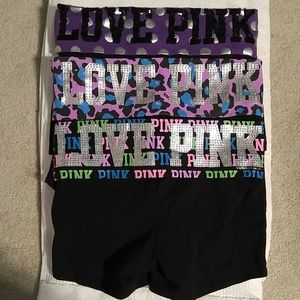 Victoria's Secret Pink XS bling yoga shorts
