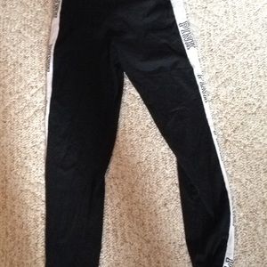 Black VS Pink leggings.