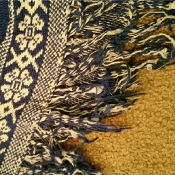 NWOT blue poncho - Picture 2 of 3