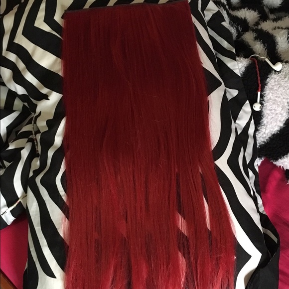 Red Synthetic Hair Extensions
