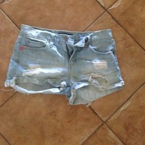Denim shorts