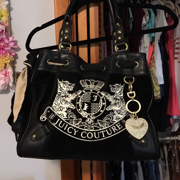 Juicy Couture velour handbag. Only used once !