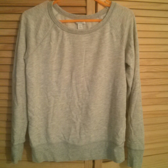Grey Old Navy Cotton Polyester Long Sleeve Shirt