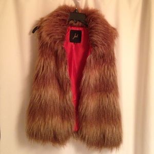 Cozy Fur Vest, Size Small