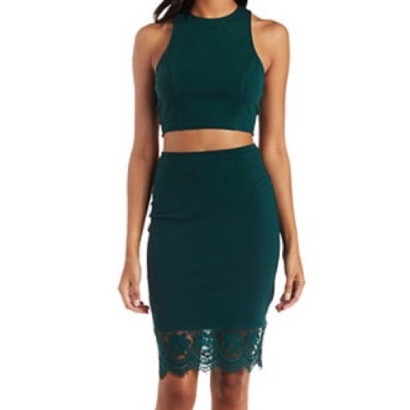 Charlotte Russe green dress