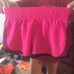 Nike athletic shorts.