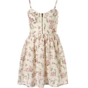 TOP SHOP Floral Bustier Dress