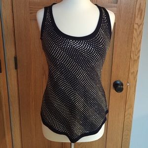 Midnight blue tank with silvers studs