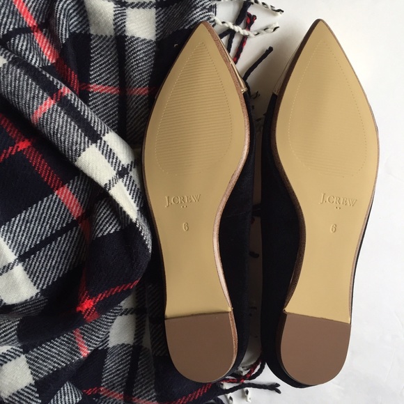 NEW in box J Crew Velvet Cap Toe Amelia Flats - Picture 3 of 4
