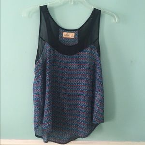 blue Hollister Co. tank top