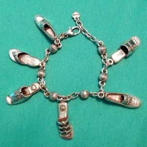 Retired Brighton Shoe charm bracelet