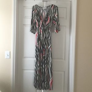 Nikki Poulos Maxi Print Dress