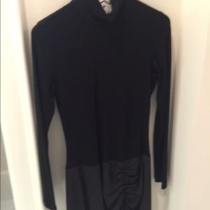 Wool dress black & gray by Worth Collection