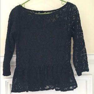 Black laced top!