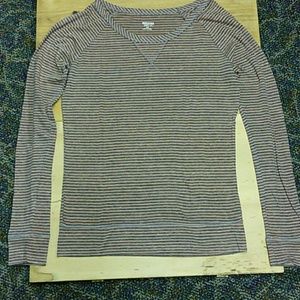 Mossimo orange and brown long sleeve t-shirt