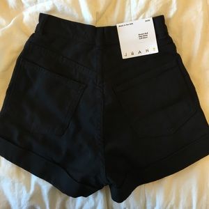 American Apparel Black High-Rise Shorts
