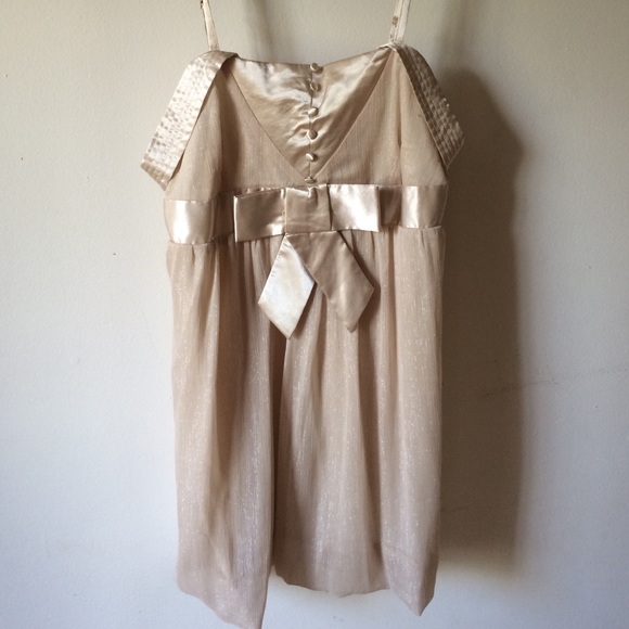 Nude sparkly short dress