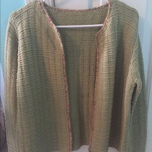 Hand Knitted Green Sweater