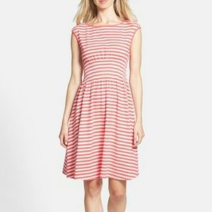 Kate spade hot pink striped dress