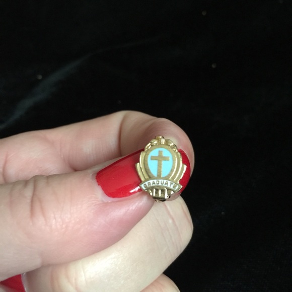 Vintage 🎓GRADUATE🎓 cross pin - Picture 2 of 4