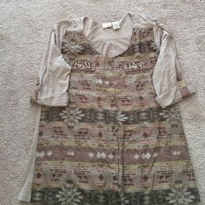 Daytrip Aztec print shirt