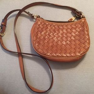 Tan Leather Cole Haan Crossbody Purse - B30966