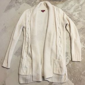 Cream colored cardigan