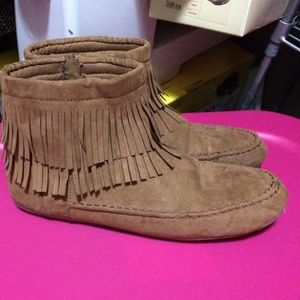 Arizona suede fringe boots