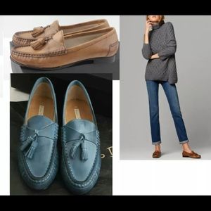 Massimo Dutti Leather Moccasin Tassel shoes gift