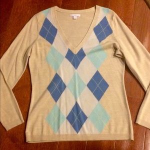 Cute NYCO argyle sweater