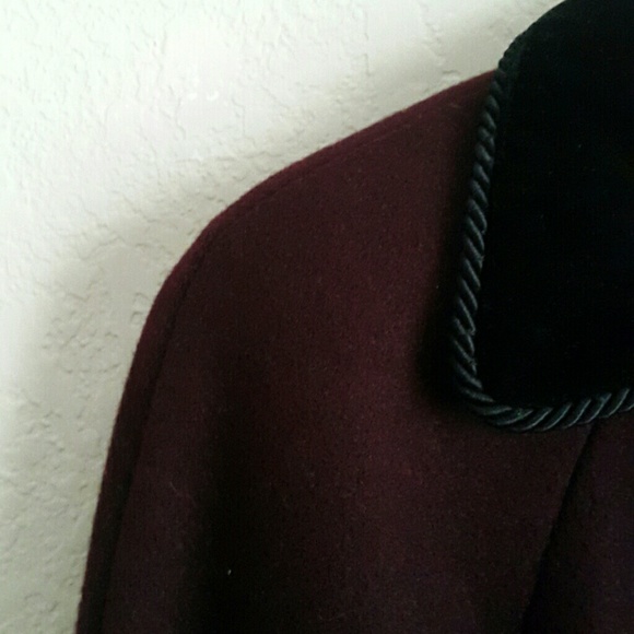 Burgundy Coat - Picture 3 of 4
