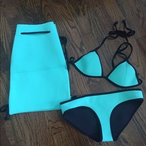 Triangl bikini Miami Mint