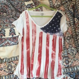 Tommy Hilfiger Watercolor American Flag Tee