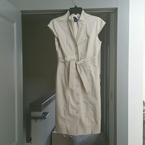 Light Tan Button Down Dress