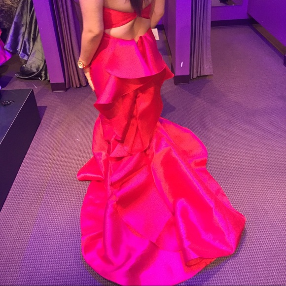 Red gown