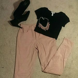 American Eagle Hi-Waist Skinny Jeans in Blush