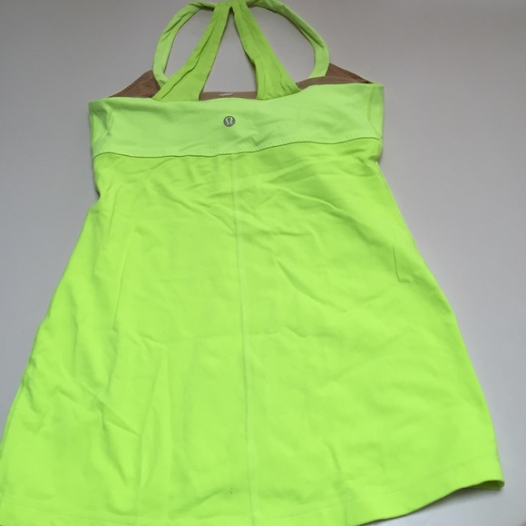 Lululemon scoop neck tank neon green 6 - Picture 2 of 4